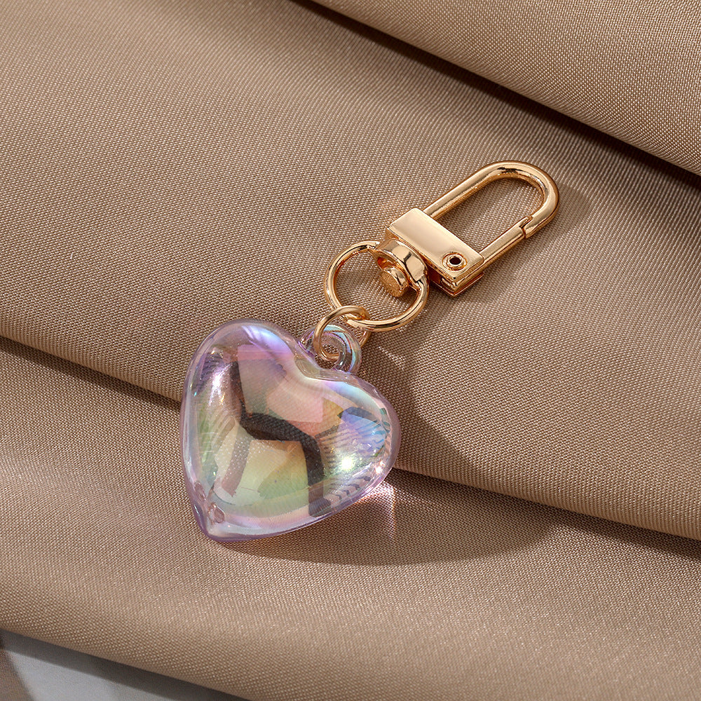 Wholesale Translucent Love Acrylic Laser Keychain
